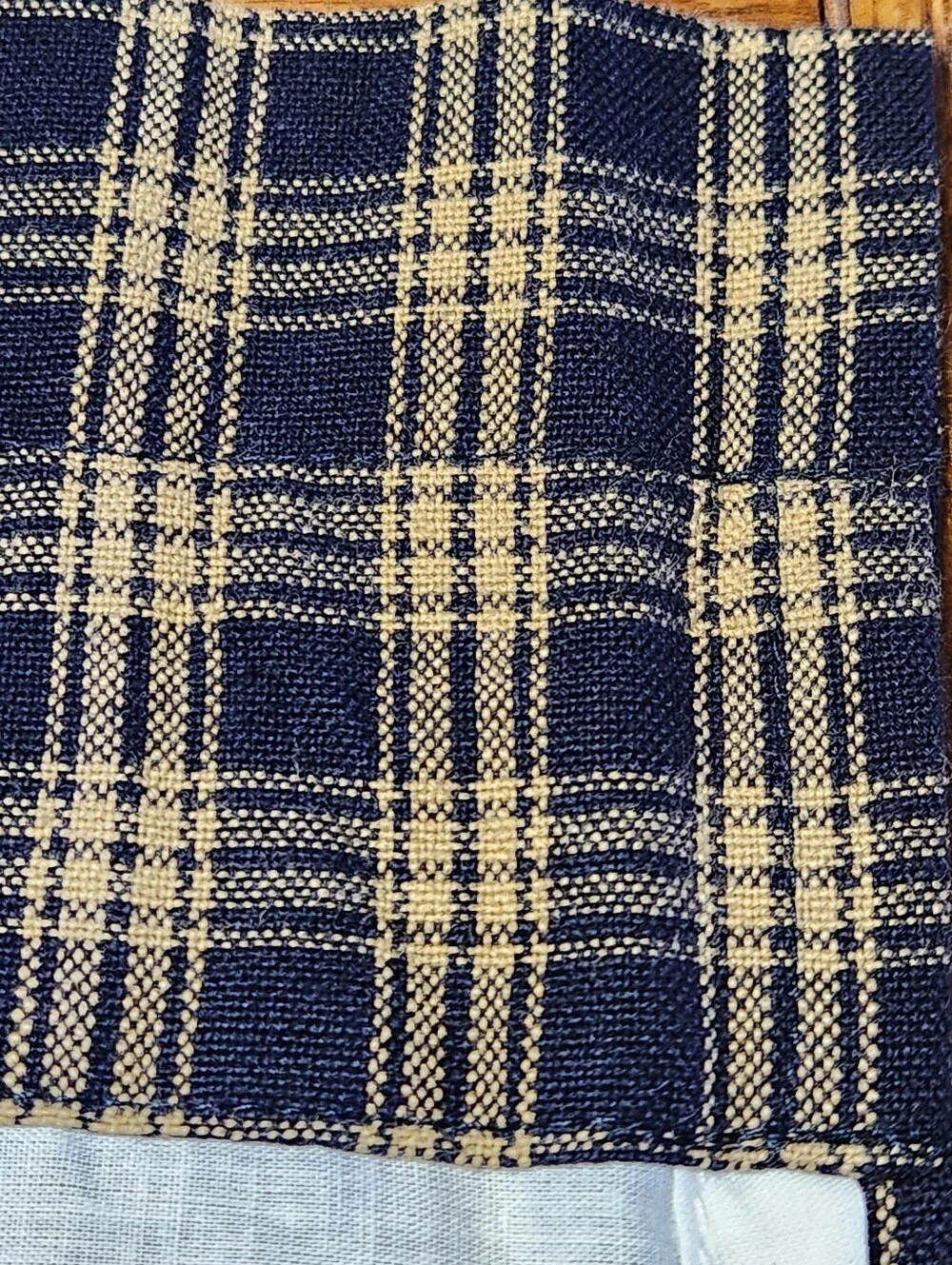 NWOT Park Designs Sturbridge Navy Lined Point Valances Set/2 Farmhouse 72x15